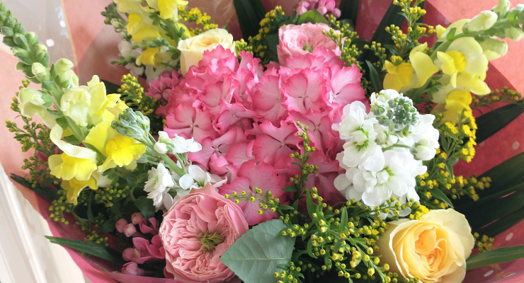 Homepage two thirds full width bright bouquet